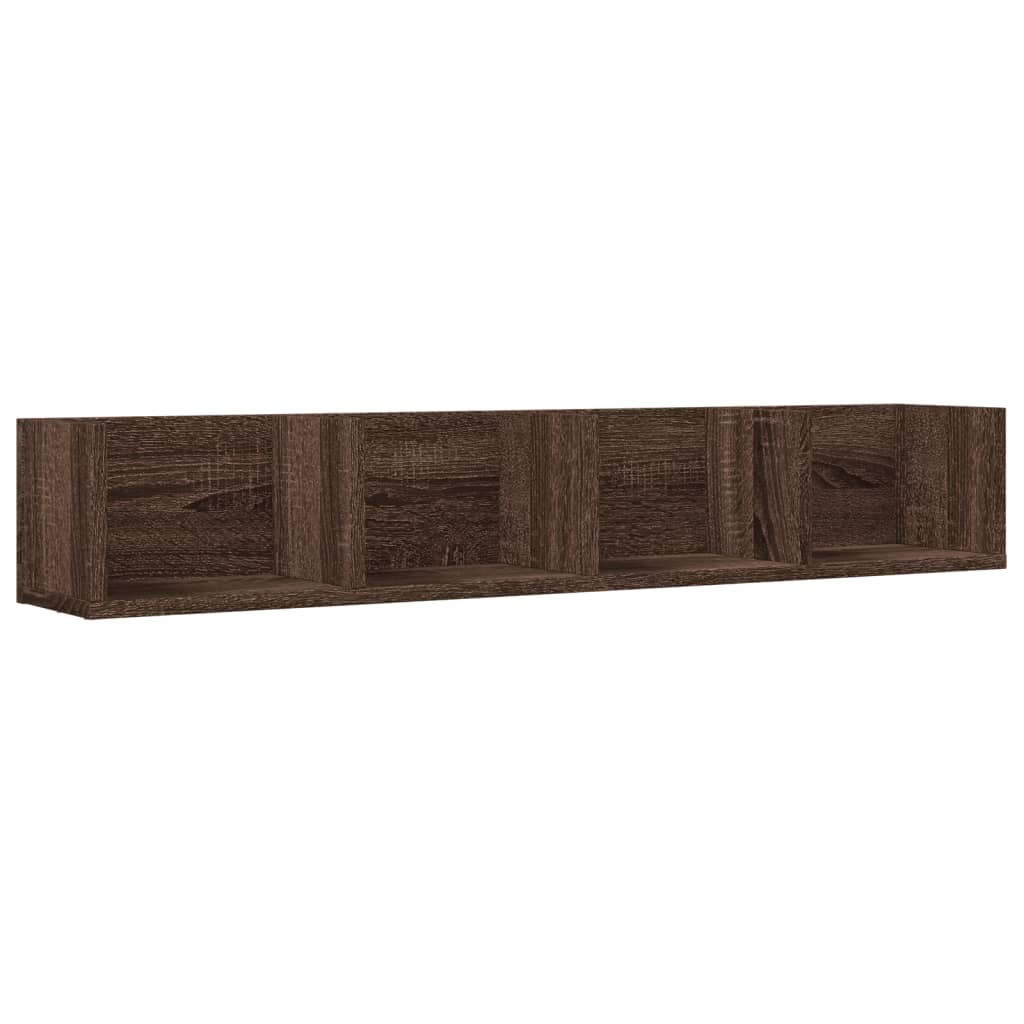 Armoires murales 2pcs chêne marron 99x18x16,5cm bois ingénierie - XIOS