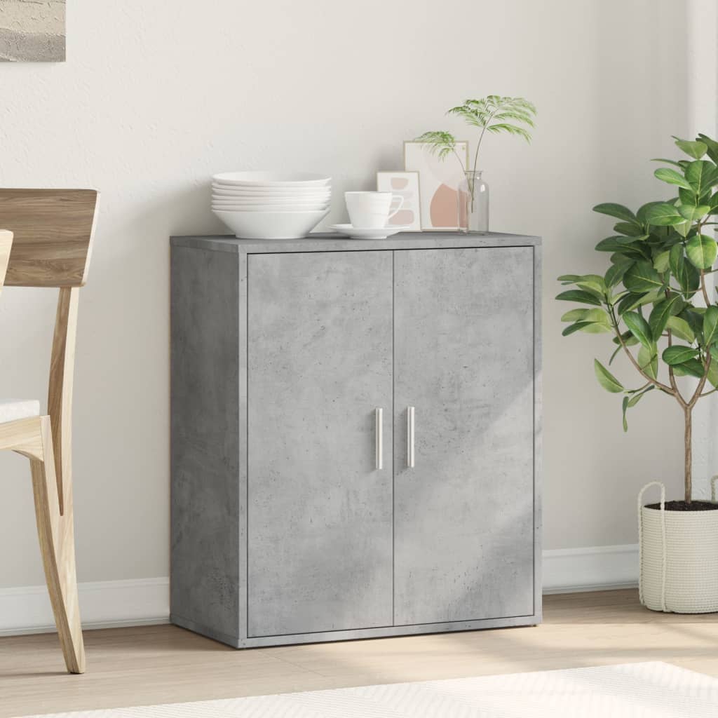 Buffet gris béton 60x31x70 cm bois d'ingénierie - XIOS
