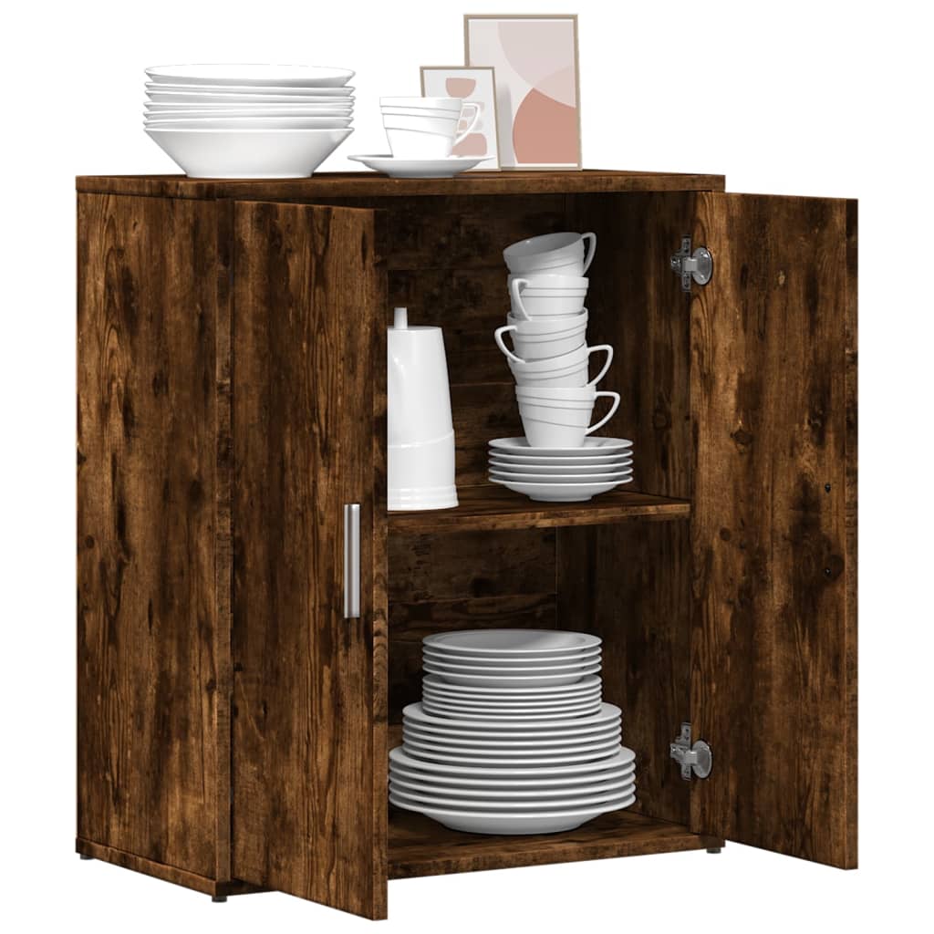 Buffet chêne fumé 60x31x70 cm bois d'ingénierie - XIOS