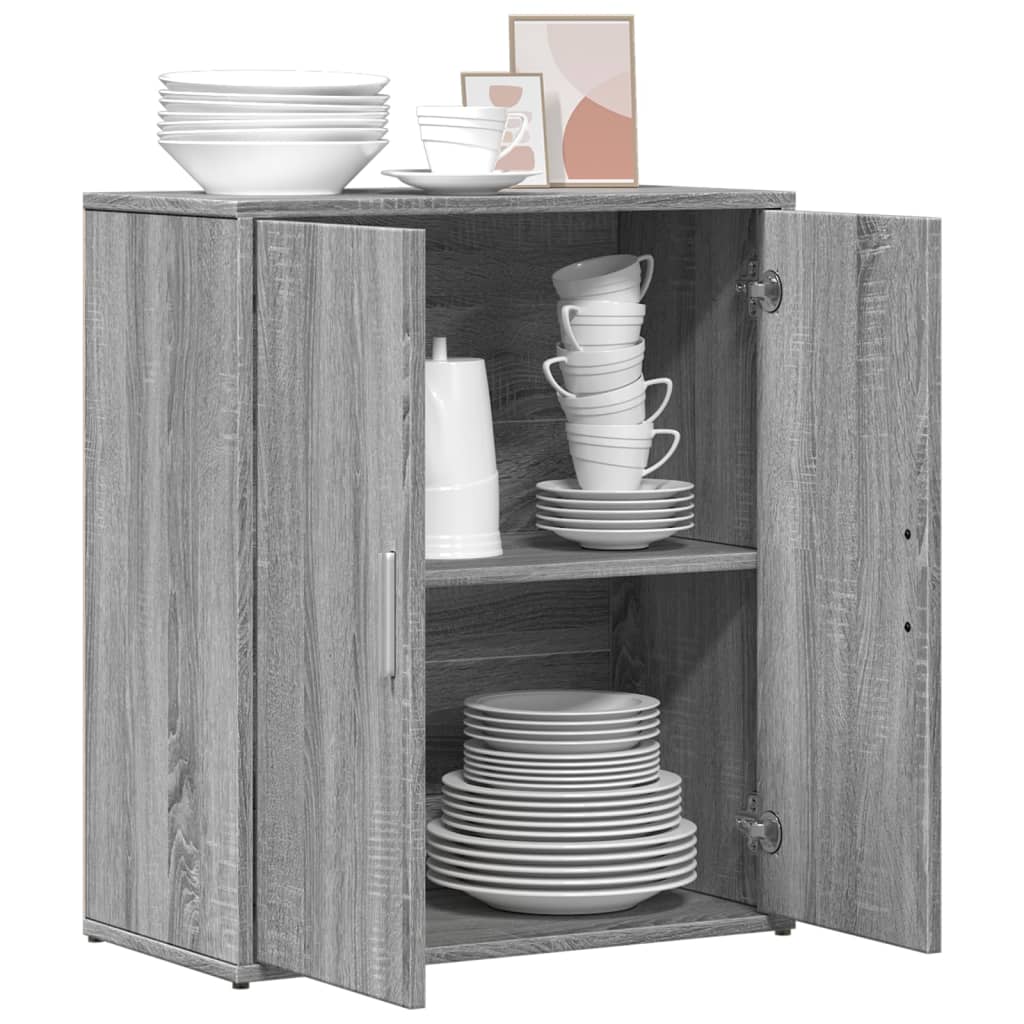 Buffet sonoma gris 60x31x70 cm bois d'ingénierie