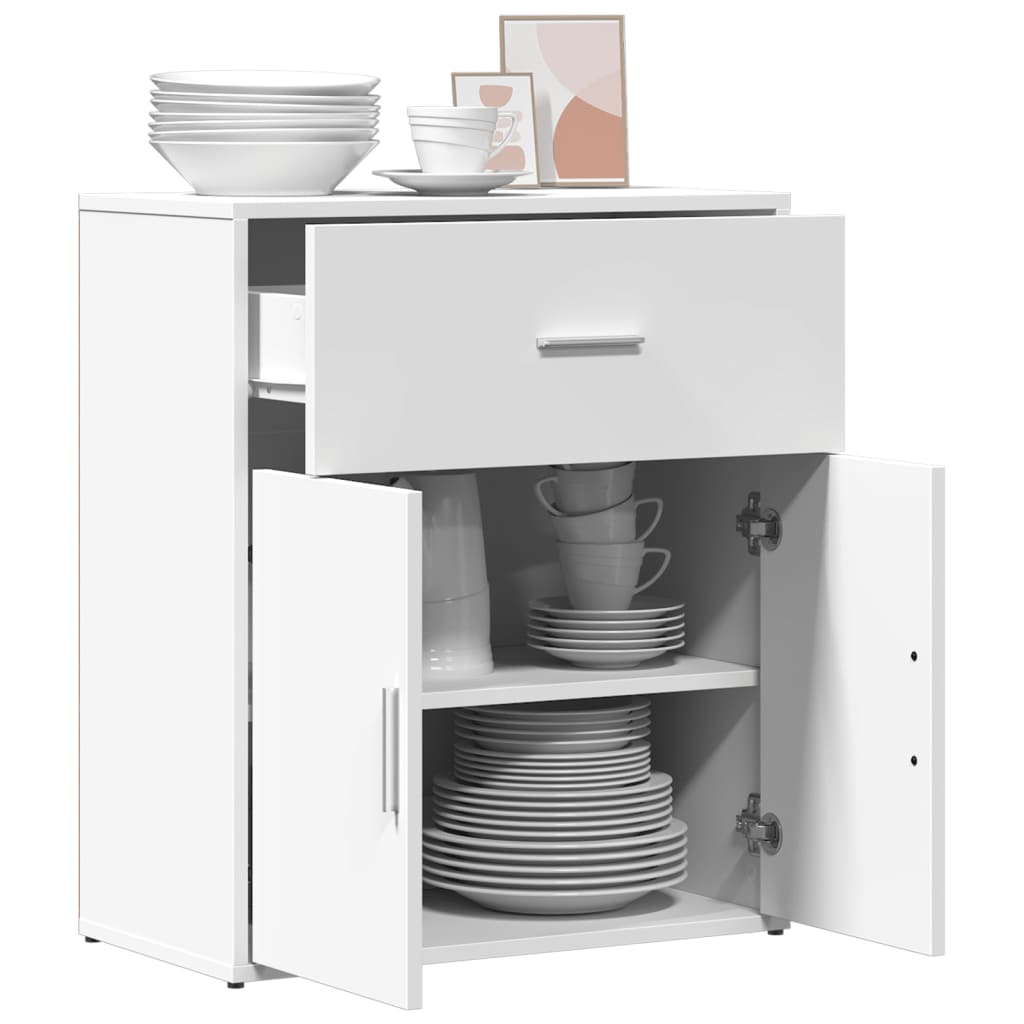 Buffet blanc 60x31x70 cm bois d'ingénierie - XIOS