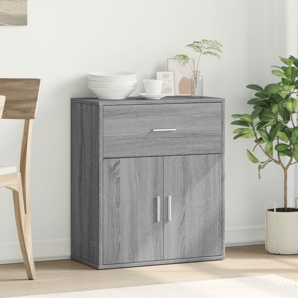 Buffet sonoma gris 60x31x70 cm bois d'ingénierie - XIOS