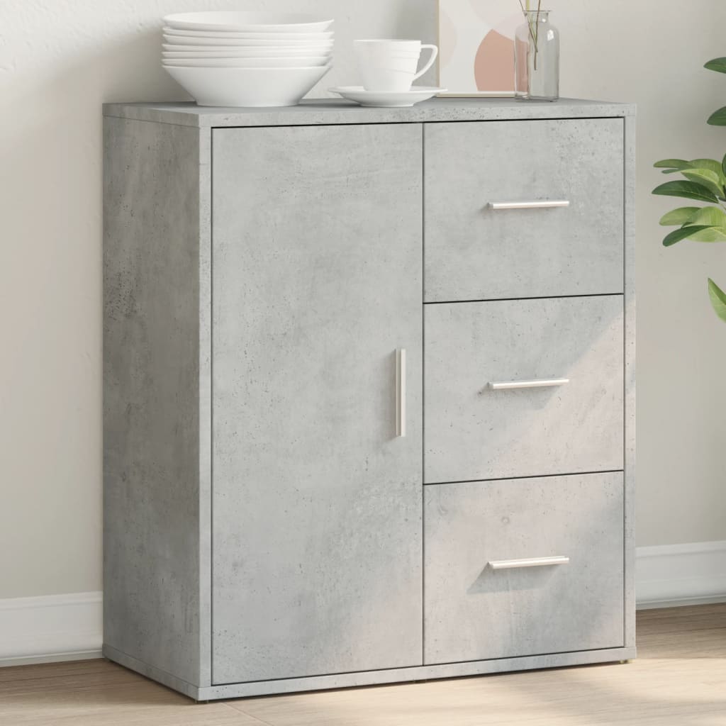 Buffet gris béton 60x31x70 cm bois d'ingénierie - XIOS