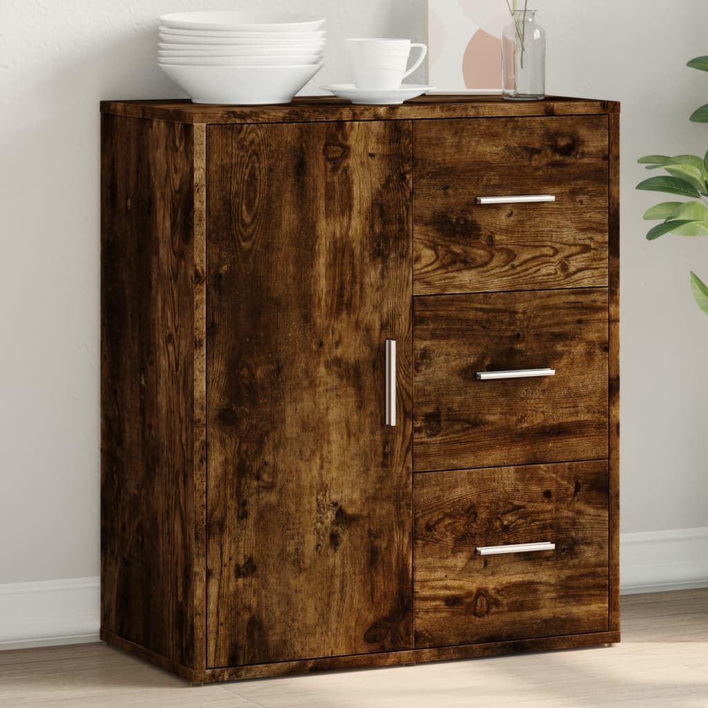 Buffet chêne fumé 60x31x70 cm bois d'ingénierie - XIOS