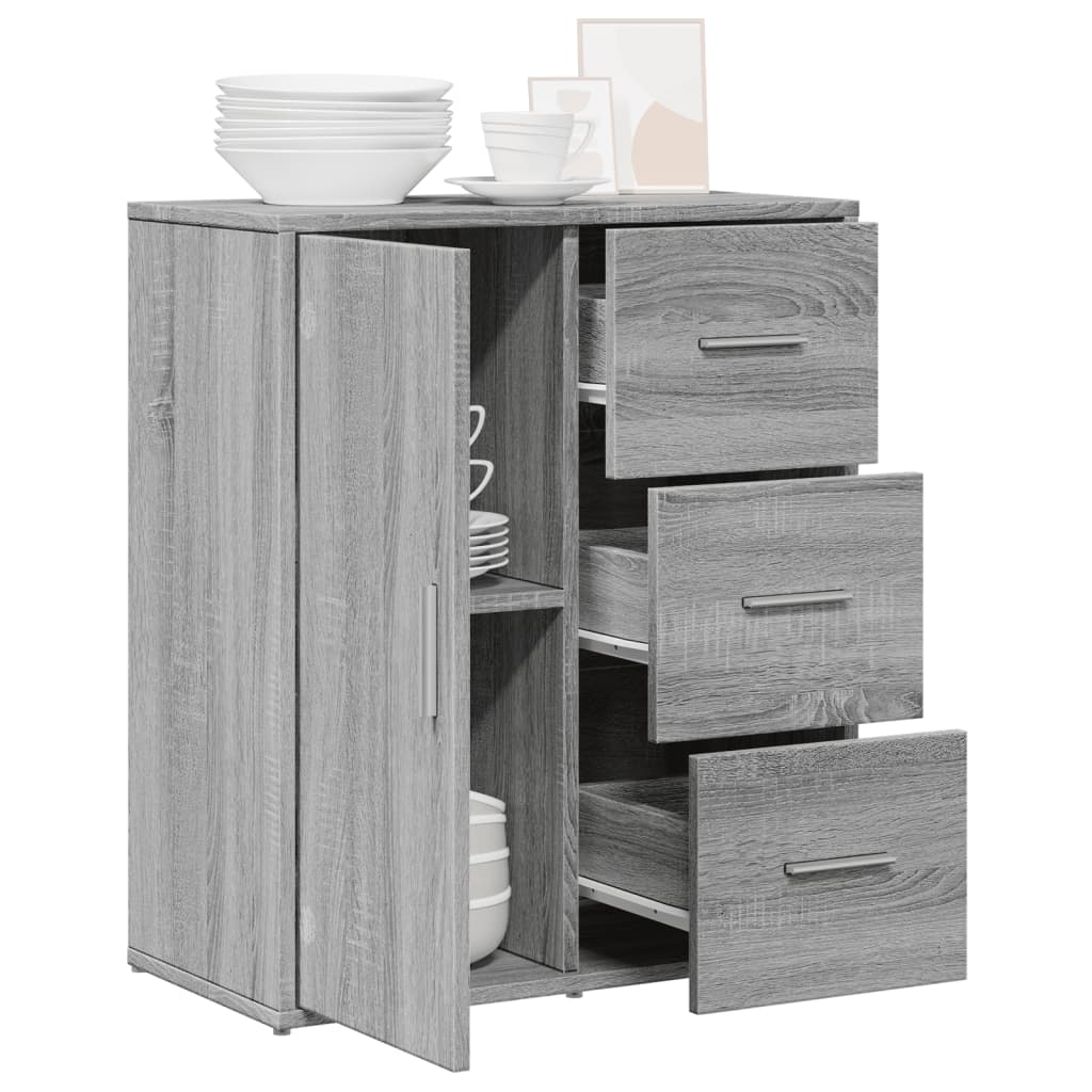 Buffet sonoma gris 60x31x70 cm bois d'ingénierie - XIOS