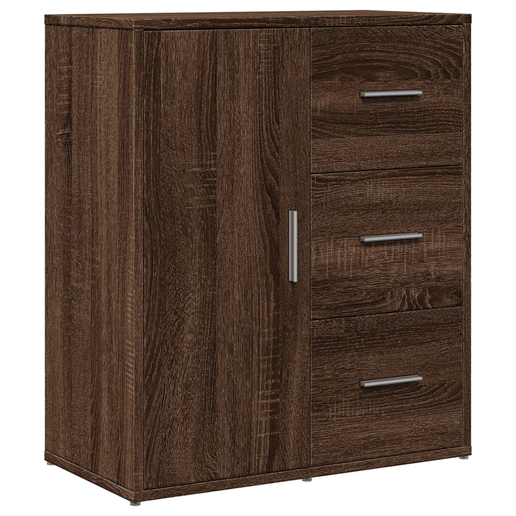Buffet chêne marron 60x31x70 cm bois d'ingénierie - XIOS