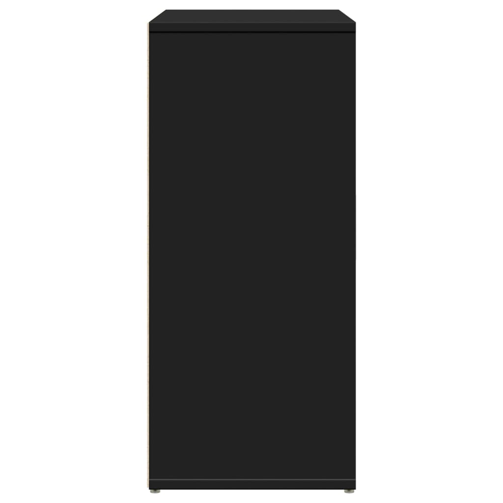 Buffet noir 60x31x70 cm bois d'ingénierie - XIOS