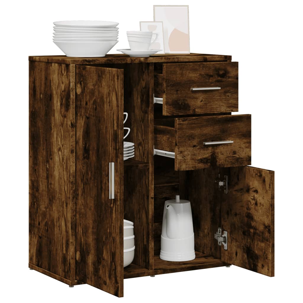Buffet chêne fumé 60x31x70 cm bois d'ingénierie - XIOS