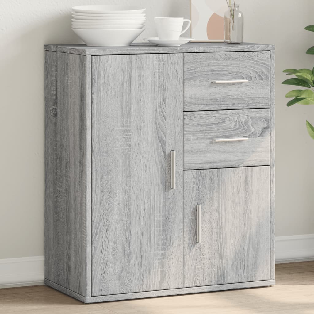 Buffet sonoma gris 60x31x70 cm bois d'ingénierie - XIOS