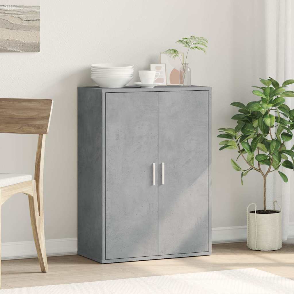 Buffet gris béton 60x31x84 cm bois d'ingénierie - XIOS