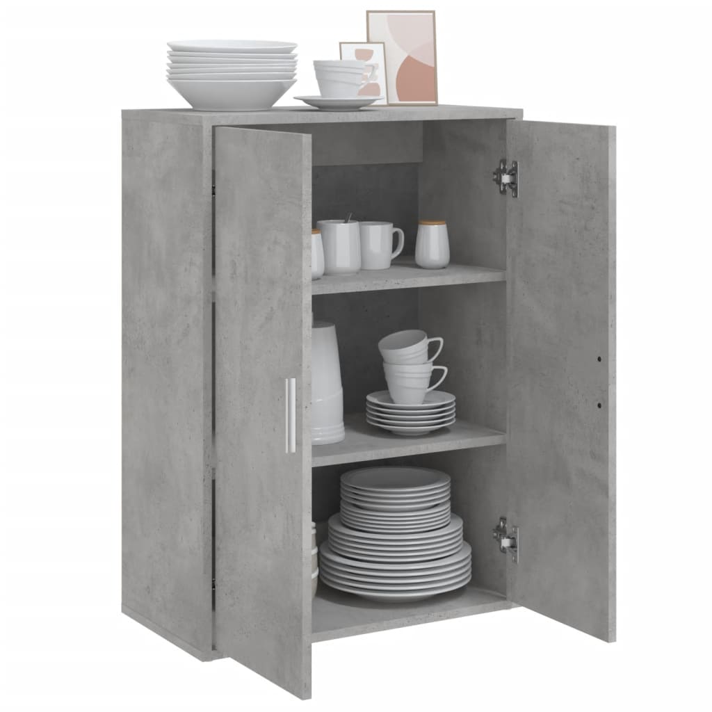 Buffet gris béton 60x31x84 cm bois d'ingénierie - XIOS