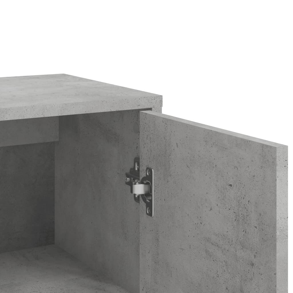 Buffet gris béton 60x31x84 cm bois d'ingénierie - XIOS