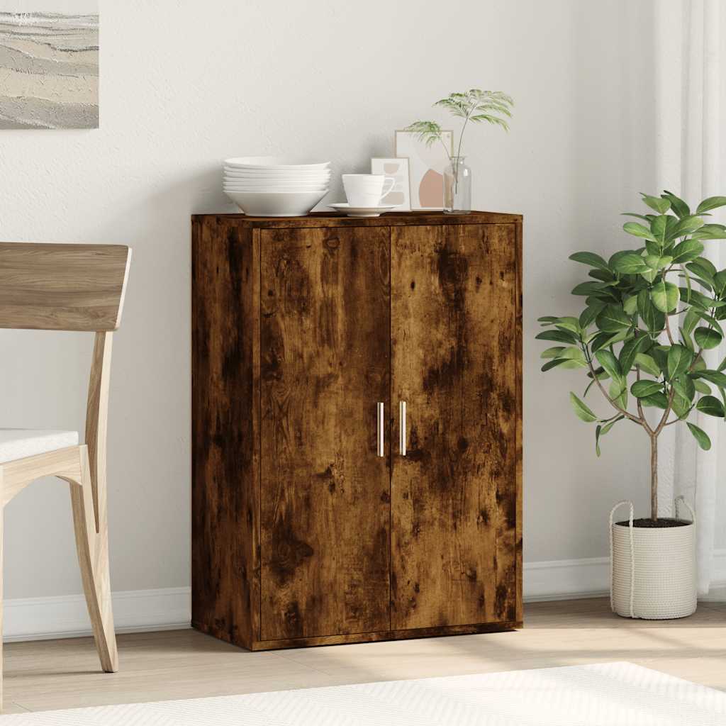 Buffet chêne fumé 60x31x84 cm bois d'ingénierie - XIOS