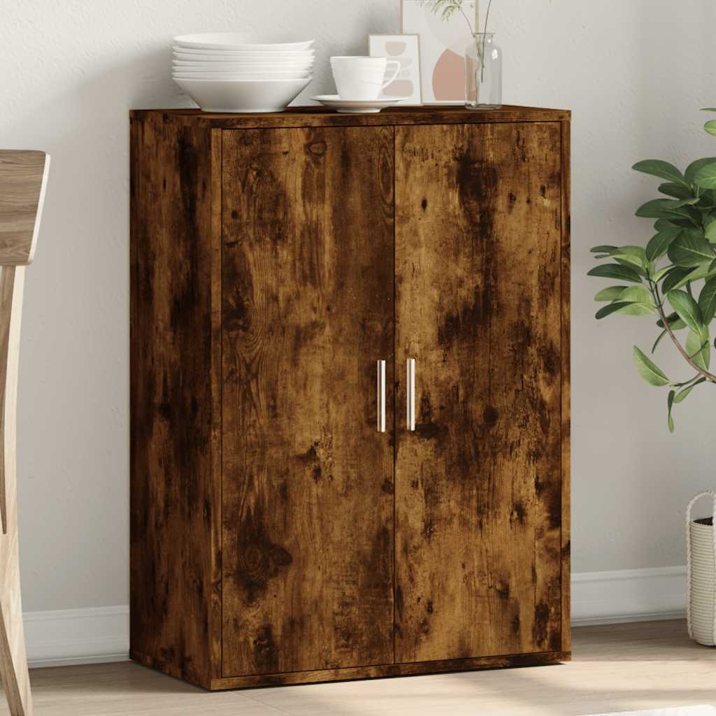 Buffet chêne fumé 60x31x84 cm bois d'ingénierie - XIOS