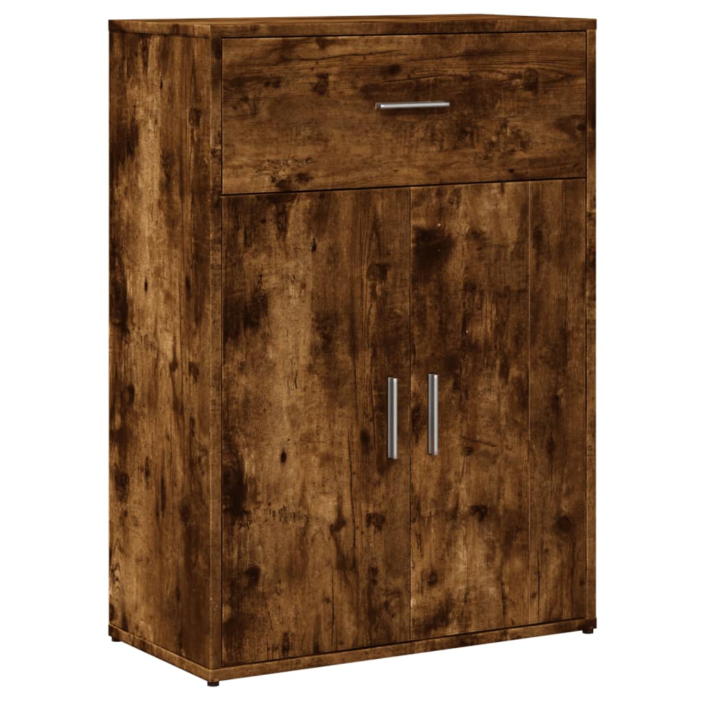 Buffet chêne fumé 60x30x84 cm bois d'ingénierie - XIOS