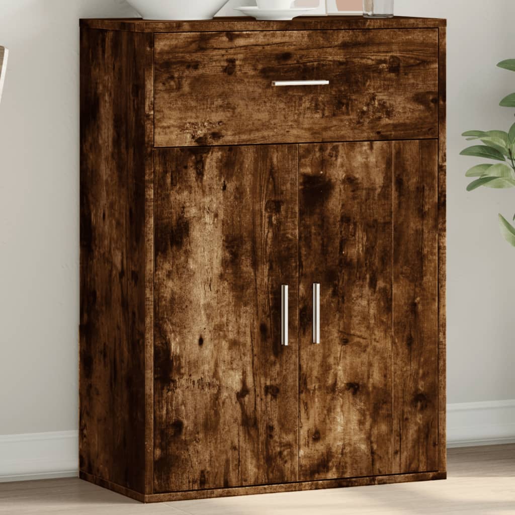 Buffet chêne fumé 60x30x84 cm bois d'ingénierie - XIOS