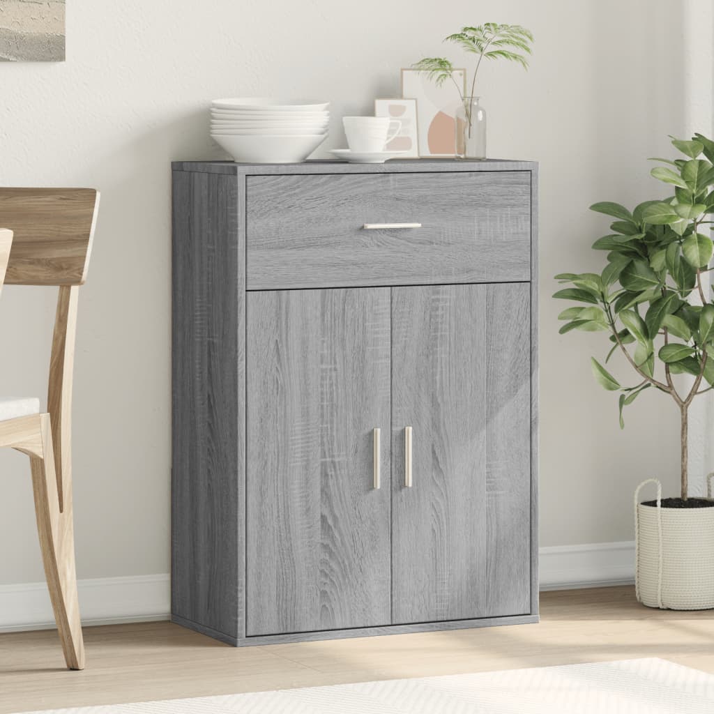 Buffet sonoma gris 60x30x84 cm bois d'ingénierie - XIOS