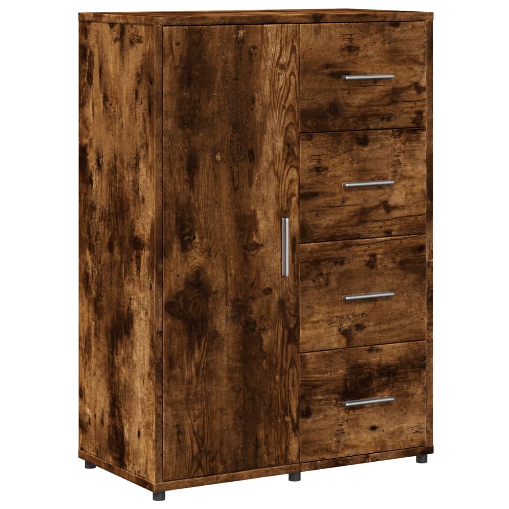 Buffet chêne fumé 60x31x84 cm bois d'ingénierie - XIOS