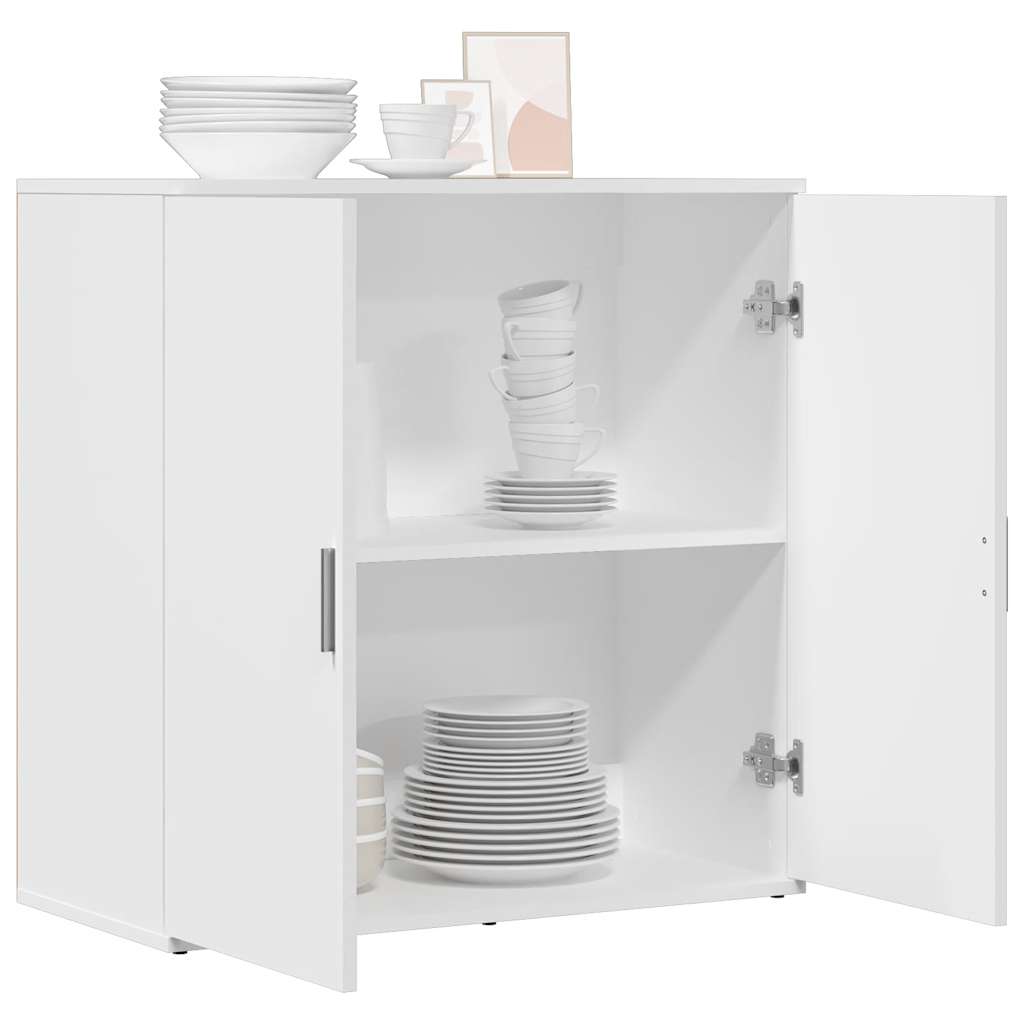 Buffet blanc 79x38x80 cm bois d’ingénierie