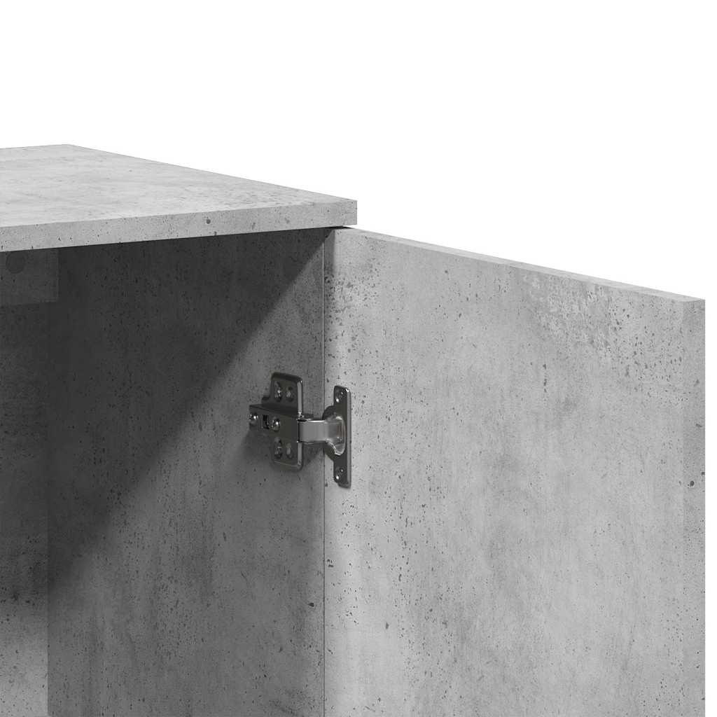 Buffet gris béton 79x38x80 cm bois d'ingénierie - XIOS
