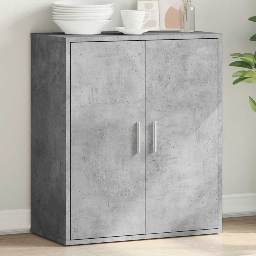 Buffet gris béton 79x38x80 cm bois d'ingénierie - XIOS