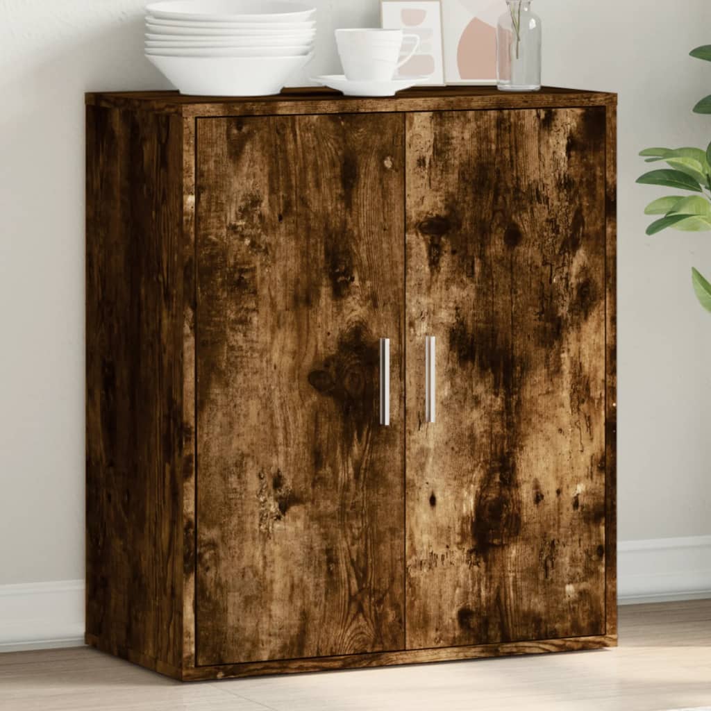 Buffet chêne fumé 79x38x80 cm bois d'ingénierie - XIOS