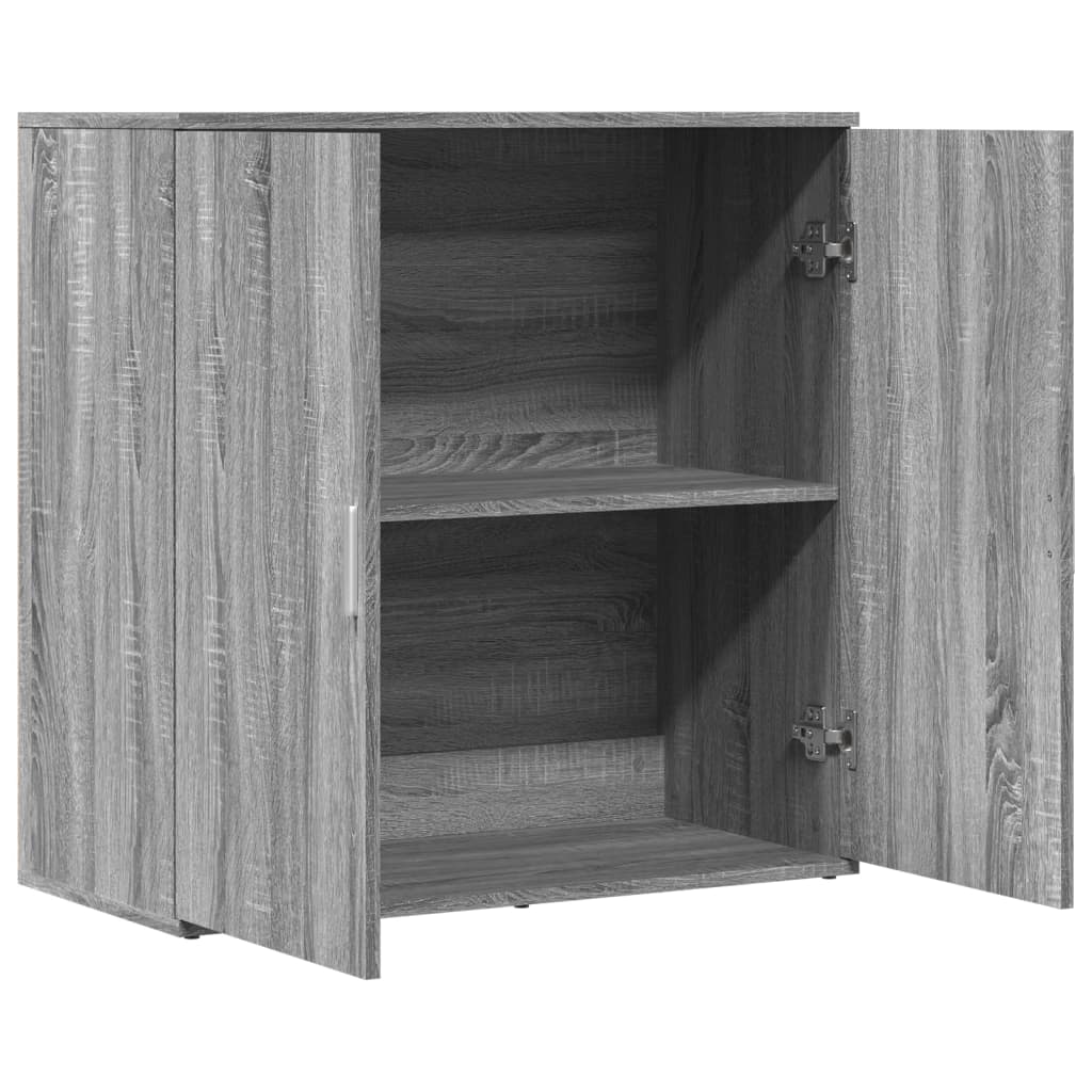 Buffet sonoma gris 79x38x80 cm bois d'ingénierie - XIOS