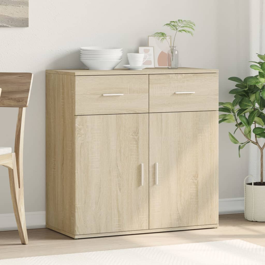 Buffet chêne sonoma 79x38x80 cm bois d'ingénierie - XIOS