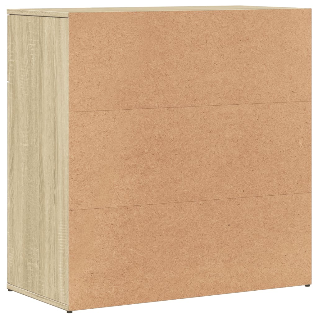 Buffet chêne sonoma 79x38x80 cm bois d'ingénierie - XIOS