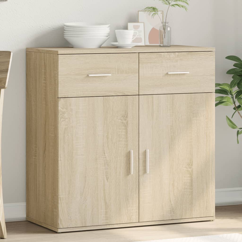 Buffet chêne sonoma 79x38x80 cm bois d'ingénierie - XIOS