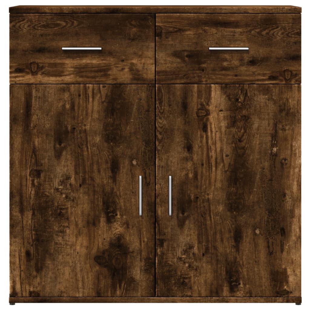 Buffet chêne fumé 79x38x80 cm bois d'ingénierie - XIOS
