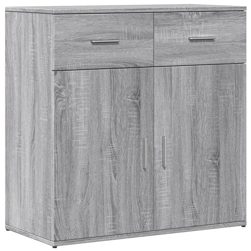 Buffet sonoma gris 79x38x80 cm bois d'ingénierie - XIOS