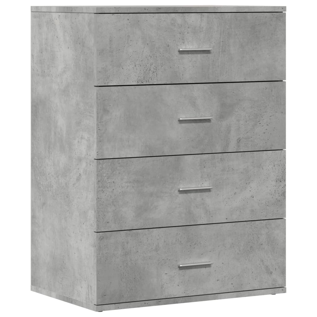 Buffet gris béton 60x39x80 cm bois d'ingénierie - XIOS