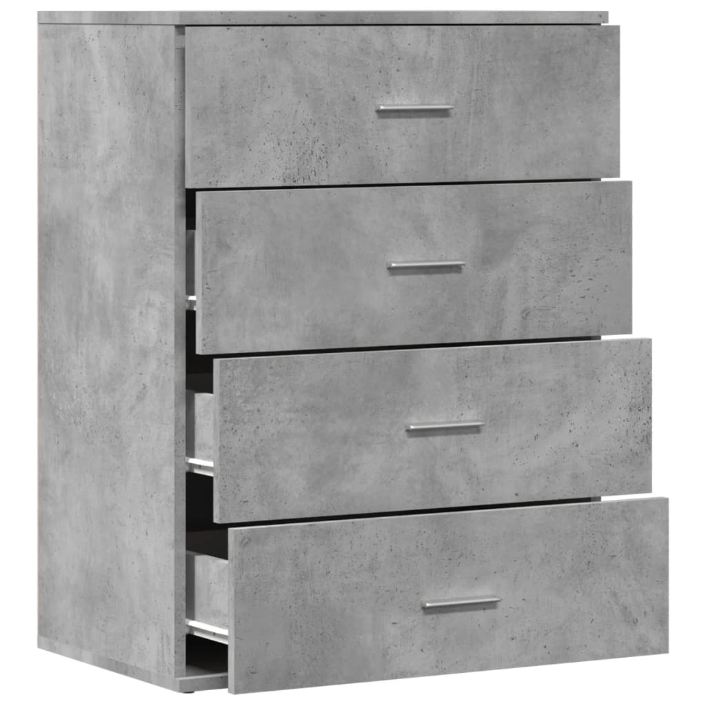 Buffet gris béton 60x39x80 cm bois d'ingénierie - XIOS