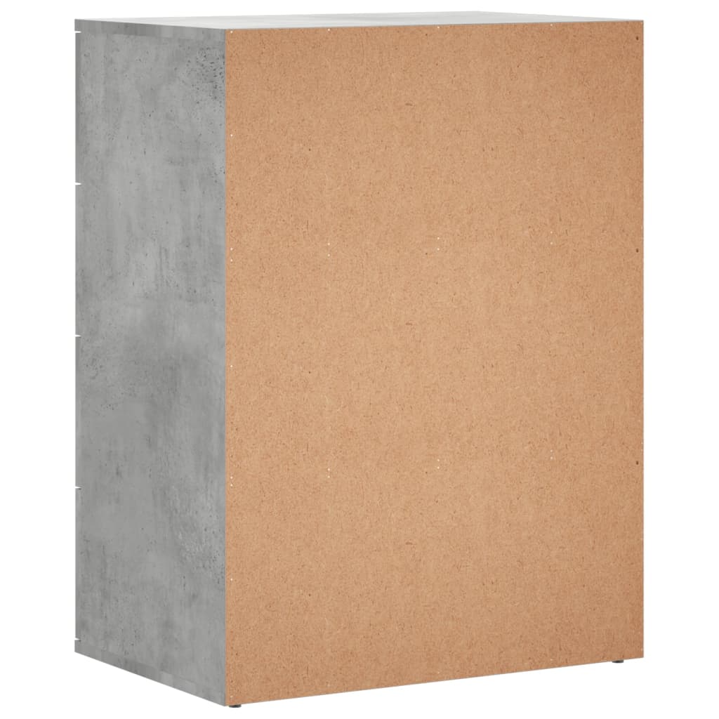 Buffet gris béton 60x39x80 cm bois d'ingénierie - XIOS