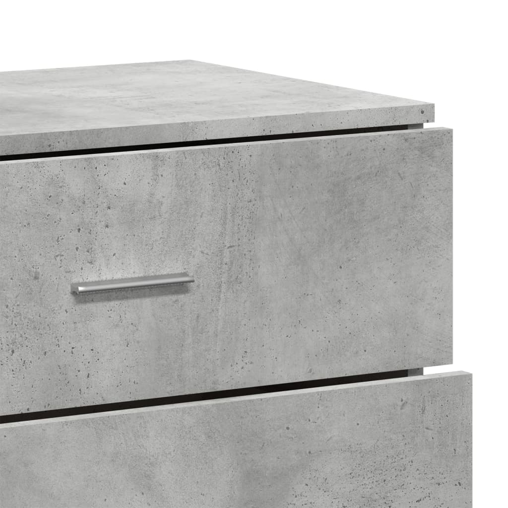 Buffet gris béton 60x39x80 cm bois d'ingénierie - XIOS