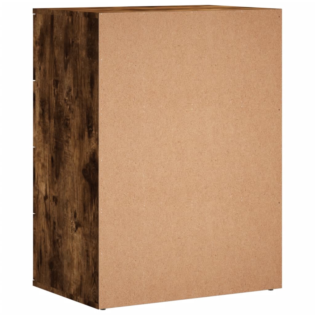 Buffet chêne fumé 60x39x80 cm bois d'ingénierie - XIOS