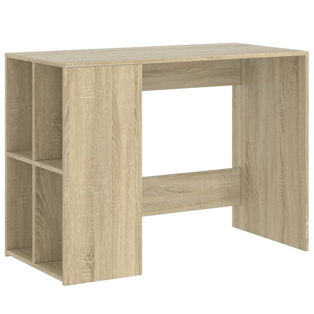 Bureau chêne sonoma 102x50x75 cm bois d'ingénierie - XIOS