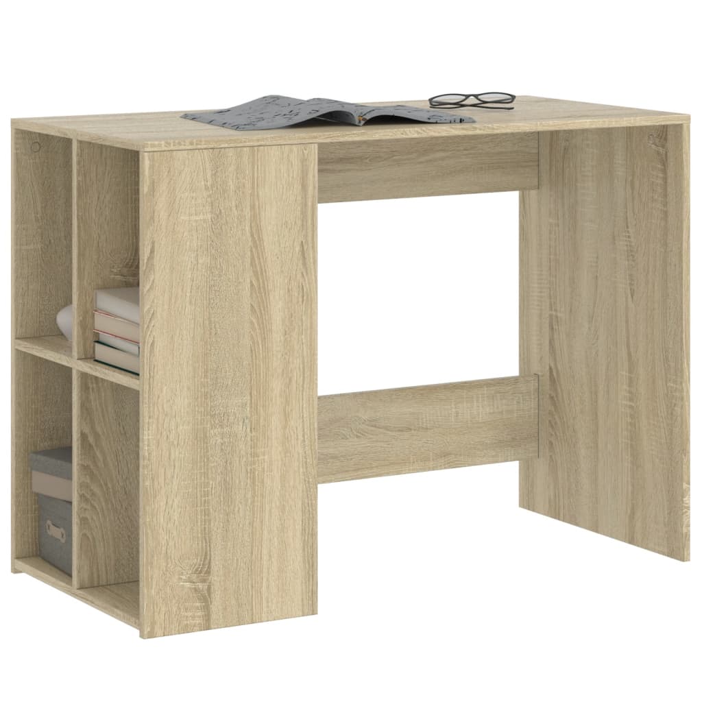 Bureau chêne sonoma 102x50x75 cm bois d'ingénierie - XIOS