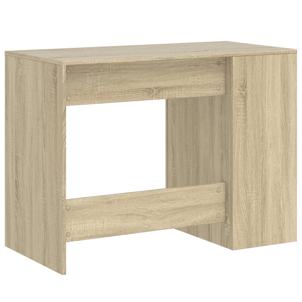 Bureau chêne sonoma 102x50x75 cm bois d'ingénierie