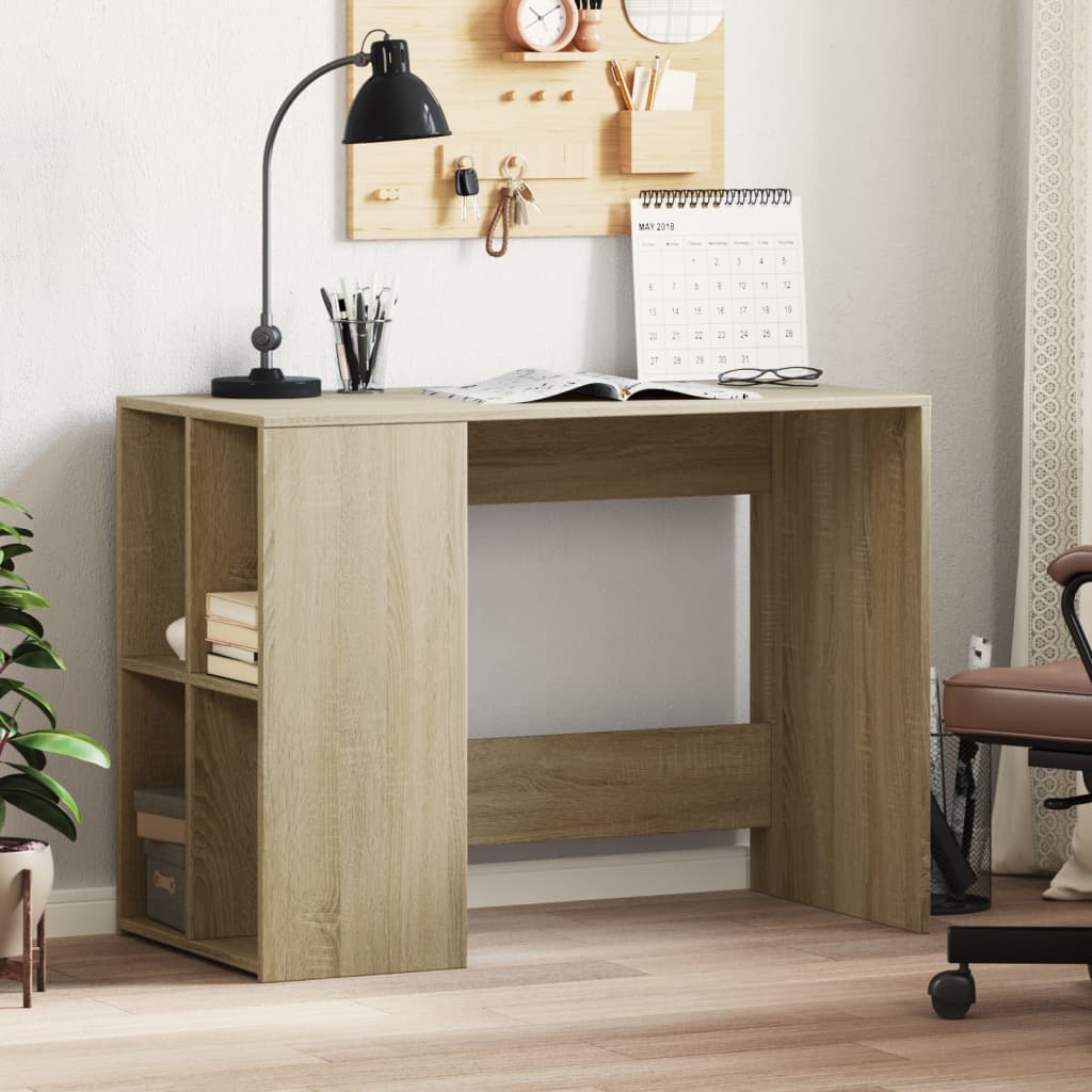 Bureau chêne sonoma 102x50x75 cm bois d'ingénierie - XIOS