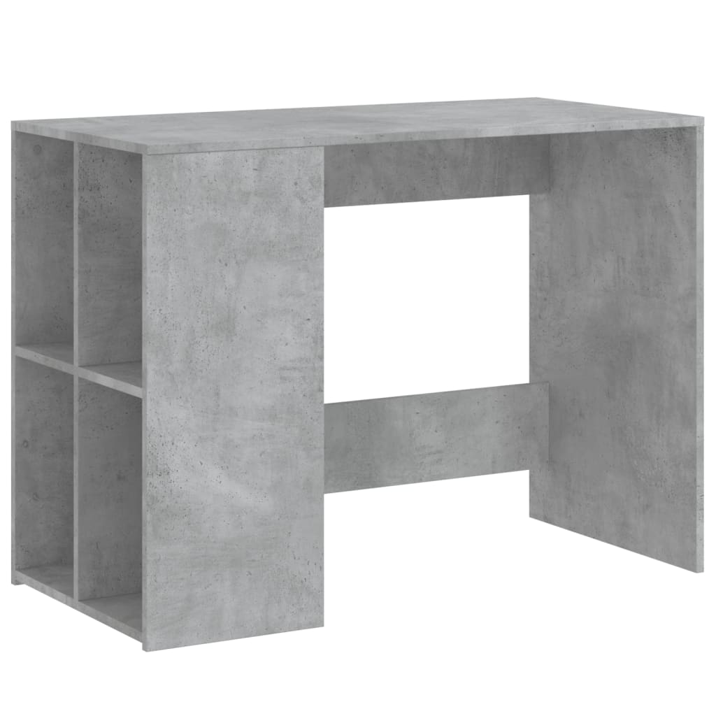Bureau gris béton 102x50x75 cm bois d'ingénierie - XIOS