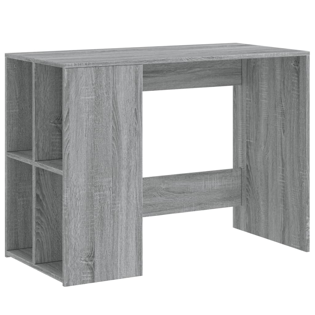 Bureau sonoma gris 102x50x75 cm bois d'ingénierie - XIOS