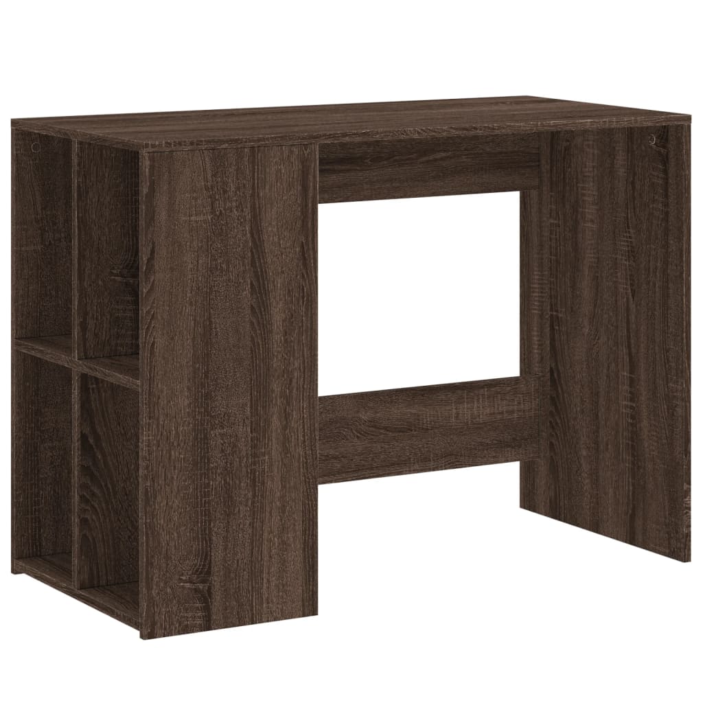 Bureau chêne marron 102x50x75 cm bois d'ingénierie - XIOS
