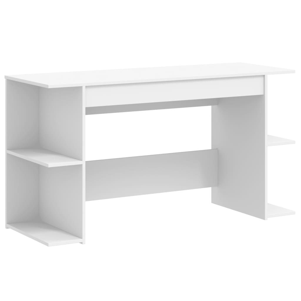 Bureau blanc 140x50x75 cm bois d'ingénierie - XIOS