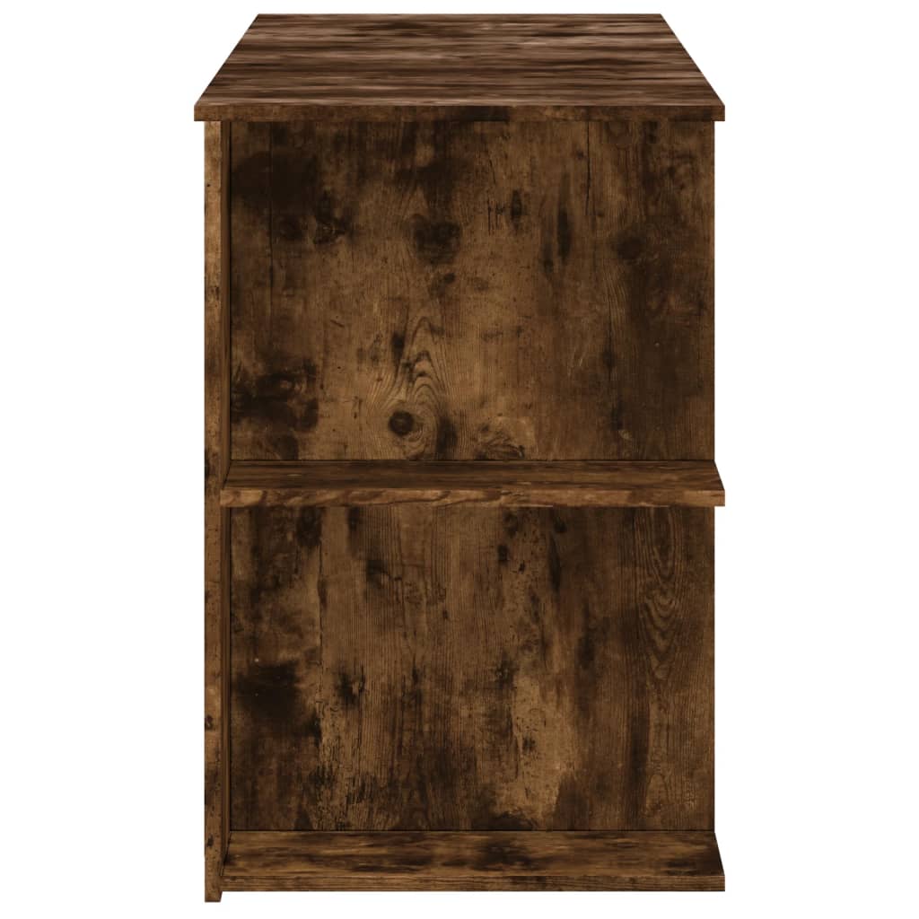 Bureau chêne fumé 140x50x75 cm bois d'ingénierie - XIOS