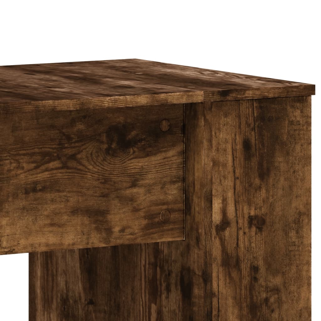 Bureau chêne fumé 140x50x75 cm bois d'ingénierie - XIOS