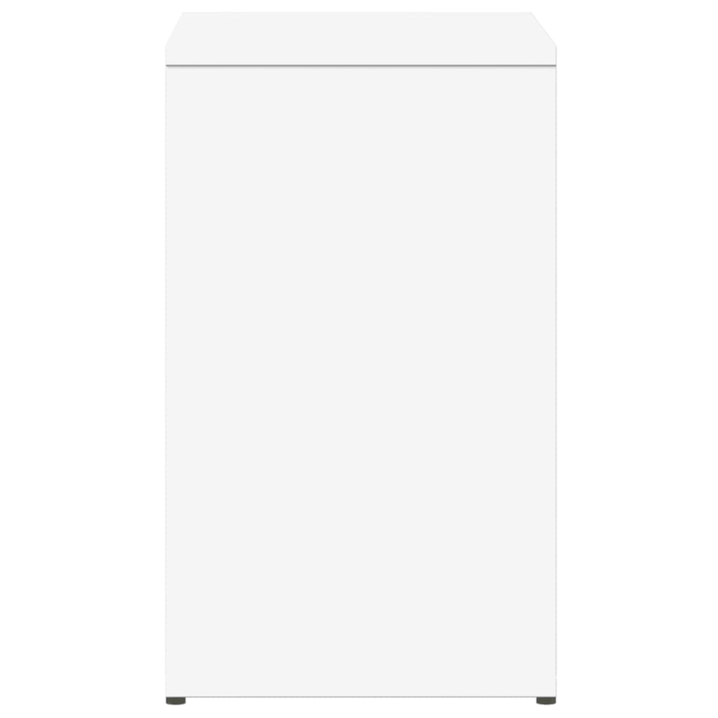 Table d'appoint blanc 50x30x50 cm bois d’ingénierie - XIOS