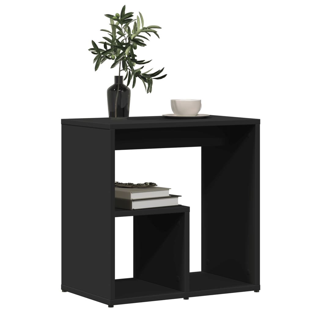 Tables d'appoint 2 pcs noir 50x30x50 cm bois d’ingénierie - XIOS