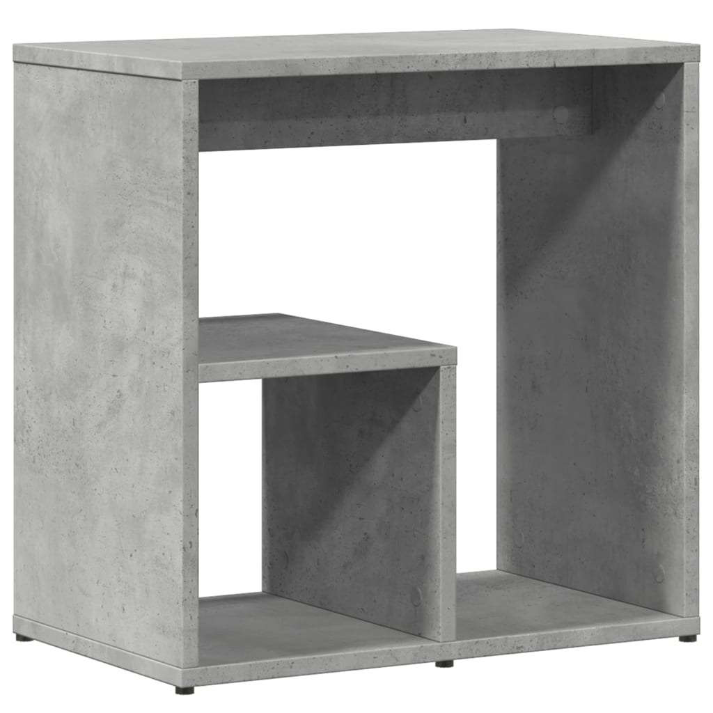 Tables d'appoint 2 pcs gris béton 50x30x50 cm bois d'ingénierie - XIOS